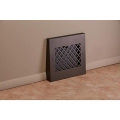 Tuscan 13 in. x 12 in. Steel Gravity Baseboard Floor Regiser, Oil Rubbed Coat