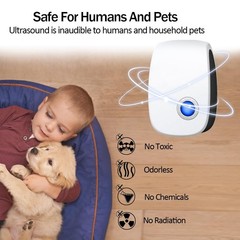 2026 Upgraded Ultrasonic Pest Control Repeller, Indoor Mouse Repellent White