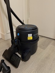 Nilfisk VP400 HEPA Bagged Canister Vacuum Corded Electric w/ Attachments