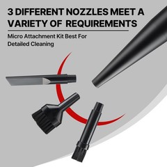 Shop-Vac Micro Cleaning Nozzle Kit, 1-1/4″ Detailed-Cleaning Attachments for Com