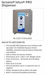 Tersano Lotus Pro Dispenser LQFC225K High Capacity