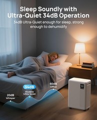 30 Pint Dehumidifier for Basement, 2500 Sq. Ft Dehumidifiers for Home with Dr…