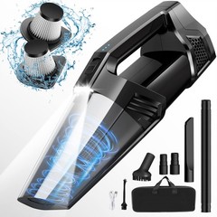 Blestan Vacuum Cordless Portable Car Vacuum Led Light High Power Suction 3 In 1