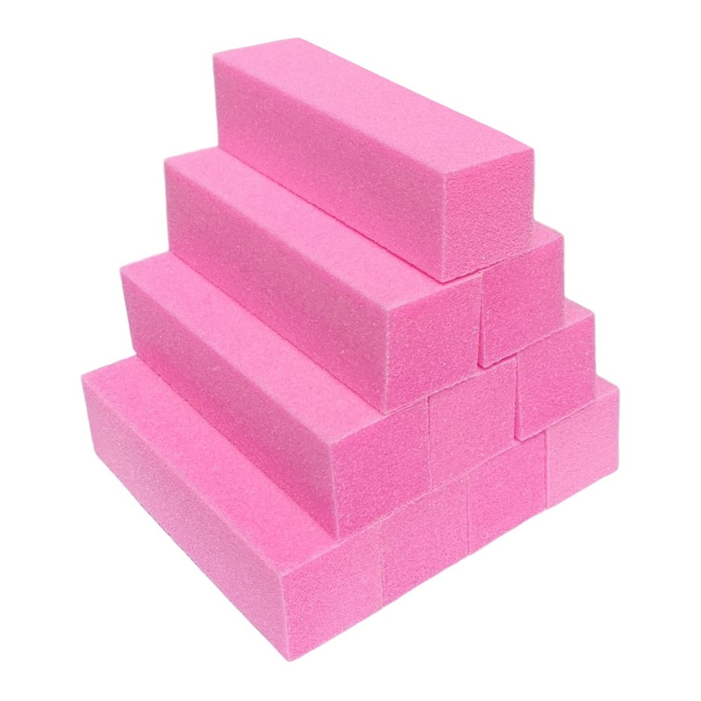 10 Pcs Nail Buffer Block for Acrylic and Natural Nails, 4 3.7 Inch (L), Multi