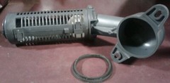 Nilfisk ADVANCE Float Cage /w Float Elbow Assembly. P/N 172-0194 & 172-8045