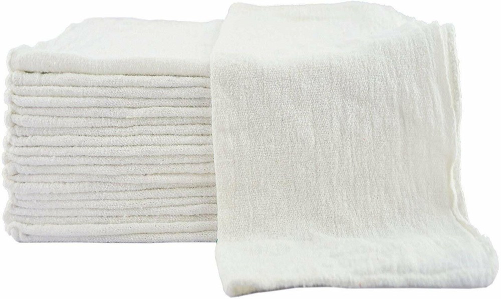1000 Industrial Shop Rags White Large Towel / Cleaning – B-Grade