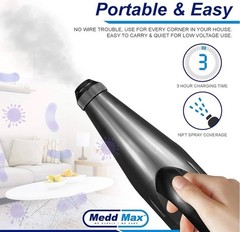 Fogger Machine, Portable Electric Fine Mist Sprayer, Battery Powered Gun, 1.8L