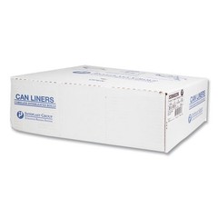 Inteplast Group Can Liners, 60 gal, 22 mic, 38×60″, 25 Bags/Roll, 6 Rolls/Carton
