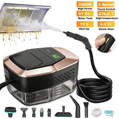 Yuyongr Handheld Steam Cleaner, 2500W, 3-Level Adjustable Steam Control, 1.9