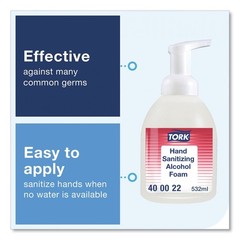Tork 400022 18 oz. Pump Bottle Alcohol Foam Hand Sanitizer (6/Carton) New