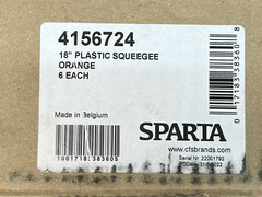 SPARTA 4156724 18in Double Foam Floor Squeegee Orange 6 Pack NEW