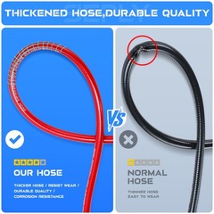 Sewer Jetter Kit for Pressure Washer, 50FT 5800 PSI Drain Cleaner Hose with 1…
