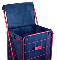 Handy Laundry Shopping Cart Liner, 18″ X 15″ X 24″, Square Bottom, Navy Blue