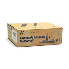 M MINGLE Adjustable Chemical Injector Kit 6.18 x 6.14 x 2.32 inches, Clear
