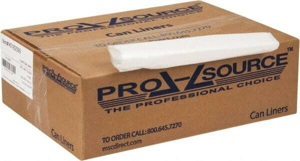 100 Pack PRO-SOURCE Clear 45 Gal Trash Bags, 40″ W x 46″ H, 1.5 mil Heavy-Duty