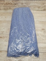 Affex O’dell AF-1820 Blue 4-Ply Cotton Blend Cut End Single Packed Wet Mop (12)