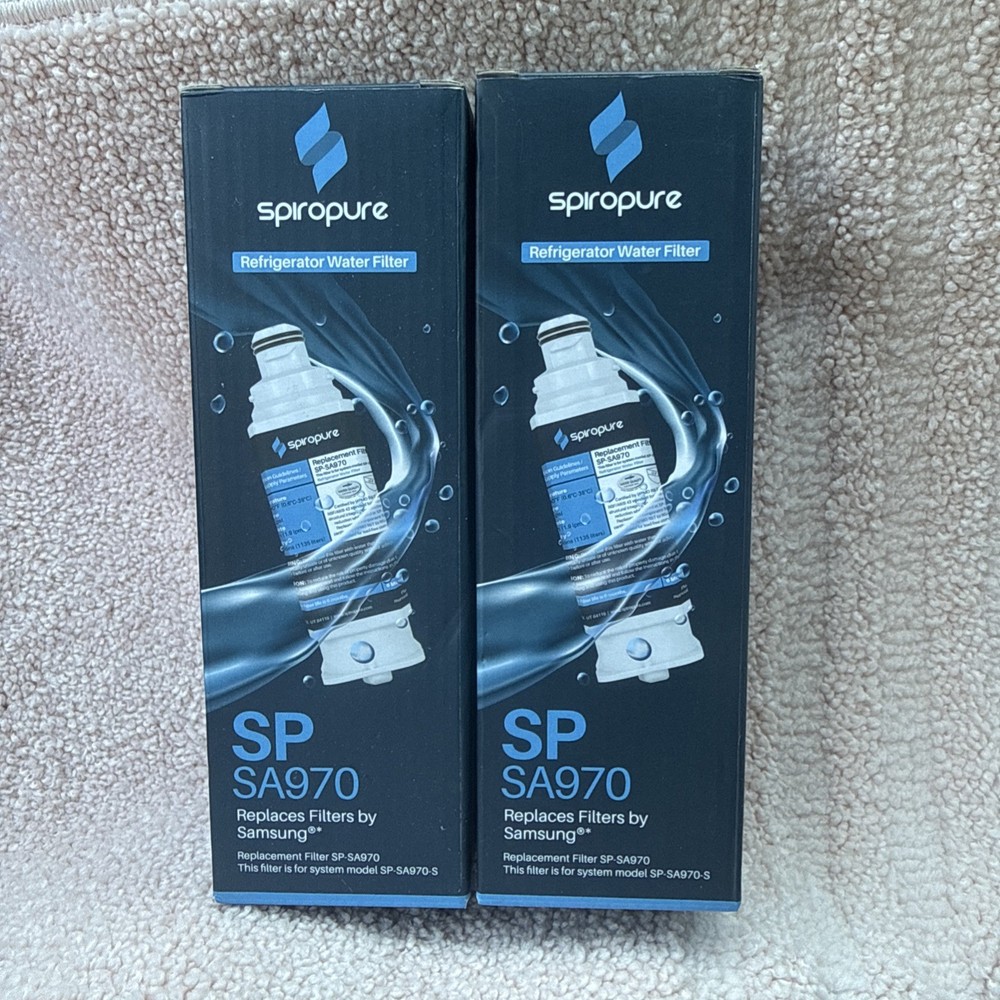 2 SpiroPure SP-SA970 NSF Cert Refrigerator Water Filters Fit Samsung HAF-QIN/EXP