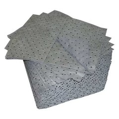 Oil-Dri Sorbent Pad, 11 gal, 15 in x 19 in, , Gray, Polypropylene L70371G