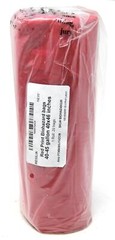 RED PRINT BIOHAZARD BAGS 40-45GAL, 40x46IN, 1 ROLL 20 BAGS