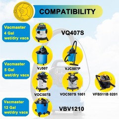 SpaceTent 10 Pack VRC5 Cloth Filters for Most Vacmaster 4 to 16 Gallon…