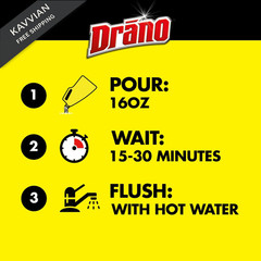 Drano Max Gel Drain Clog Remover and Cleaner for Shower or 42 oz (Pack of 1)