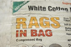 SupremePlus White Cotton Knit Rags in Bag 10 lbs Multipurpose Wiping Cloths New