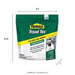 Homax 8600-6 Tread-Tex Anti-Skid Paint Additive 16 oz. (Pack of 6)