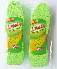Cleaning Sponge Non-Scratch Libman Gentle-Touch Refills 2 -2-Packs (4 total spon