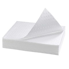 Spill Absorbent Pads 15″ x 20″ Heavyweight Oil Absorbing Mats,White Absorbing.