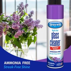 Sprayway Glass Cleaner Lavender Scent Foaming 19 Ounce (Pack of 1), Purple