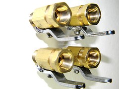 Carpet Cleaning – Brass MxF Mini Shut-Off Valves for Hoses Wands (Set of 4)