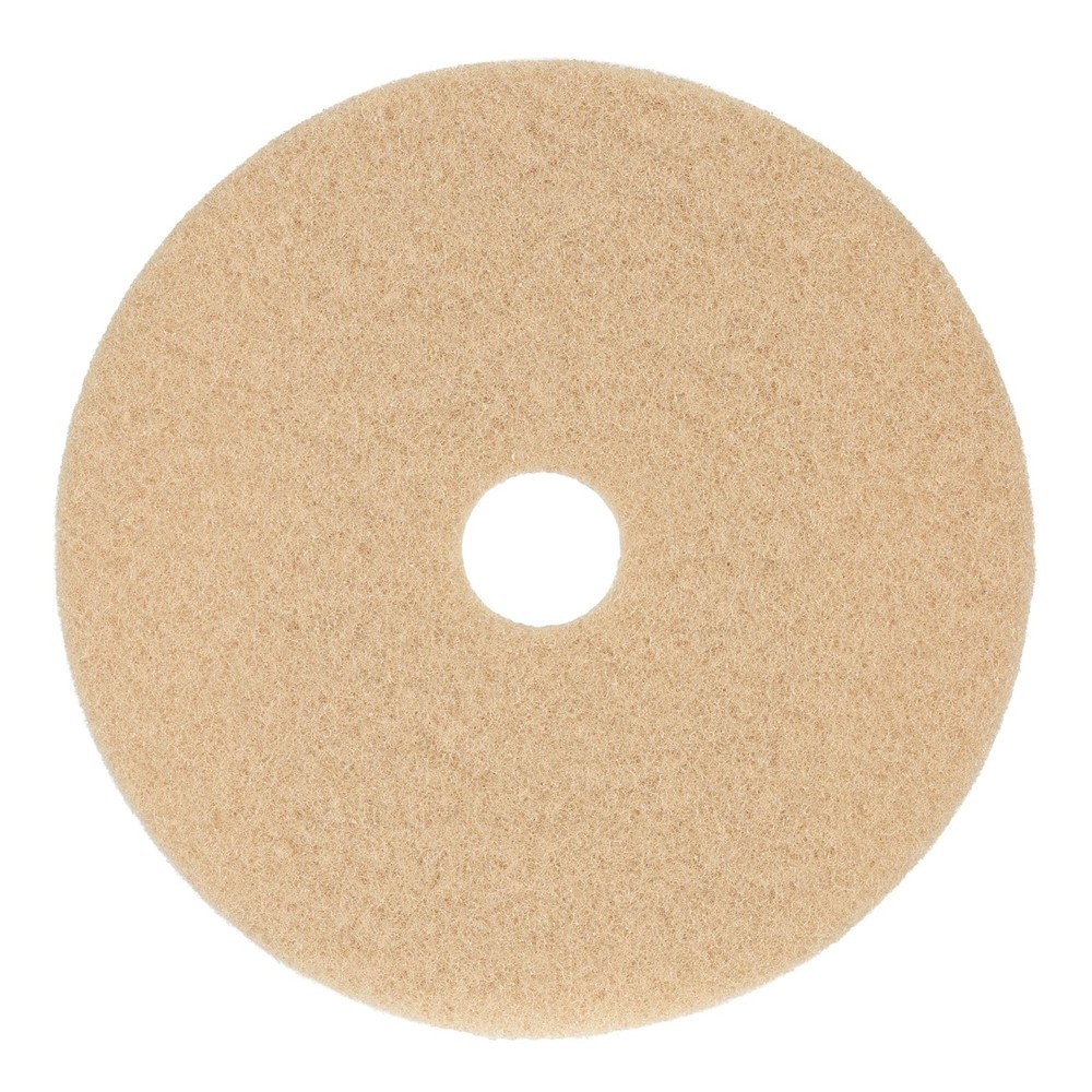 5 PCS 20 Inch Diameter Tan Burnishing Floor Machine Pads Cleaning Supplies