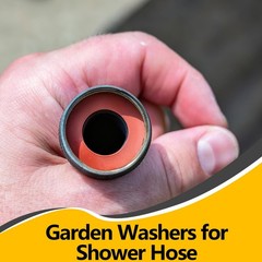 112 Pcs Black Garden Hose Washers Rubber 3/4 Inch Standard Hose Seal Set