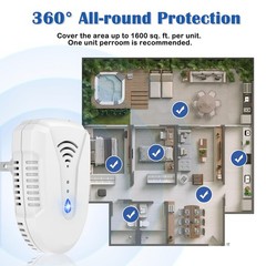 Bectine 2026 Upgraded Version Ultrasonic Pest Repeller 6 Pack Mouse Repellent