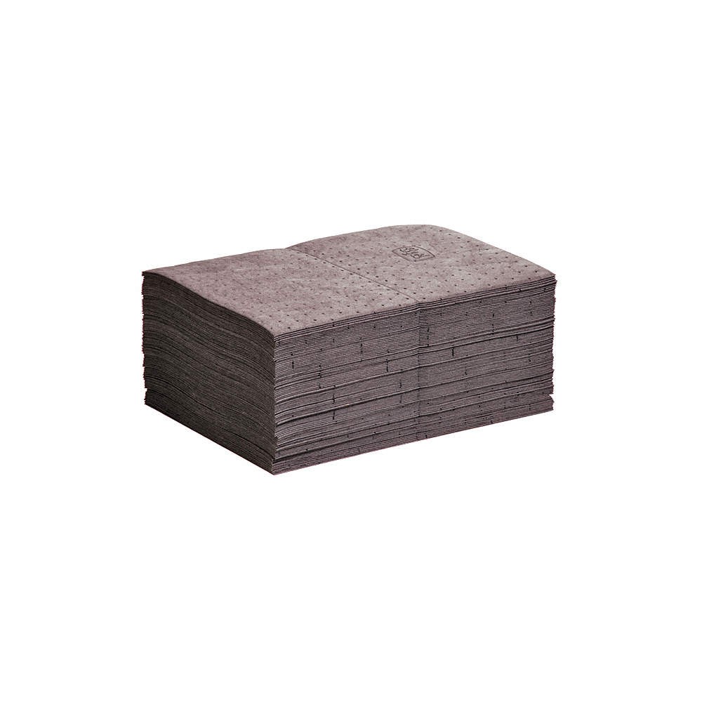 PIG MAT160 Absorbent Pad,Universal,Gray,PK100 30PY74