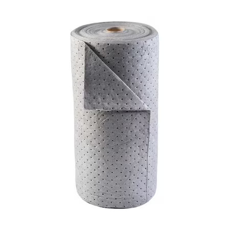 Brady Bru150 Sorbent Roll, 38 Gal, 30 In X 150 Ft, Universal, Gray,