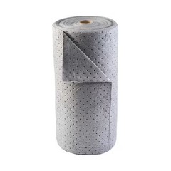 Brady Bru150 Sorbent Roll, 38 Gal, 30 In X 150 Ft, Universal, Gray,
