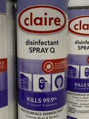 Claire 1003 17 oz Aerosol Spray Q Disinfectant – Lavender Scent (10/CT) New