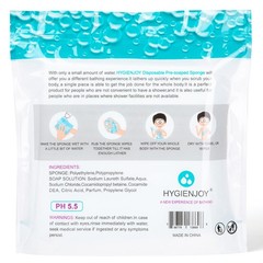 HYGIENJOY-Rinse Free Bath Sponges No Rinse Bathing 1 Count (Pack of 25)