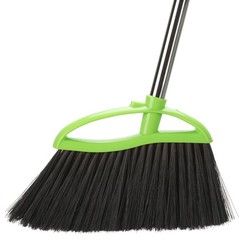 Soft Bristles Green Angle Broom with Long Handle Indoor Sweeping