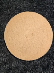 (QTY 5) Boardwalk BWK 4019ULT Ultra High-Speed Floor Pads, 19″ Dia, Champagne