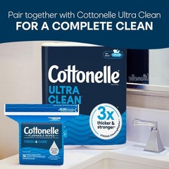 Cottonelle Fresh Care Flushable Wet Wipes Adult Wipes 2 Refill Packs 336 Total
