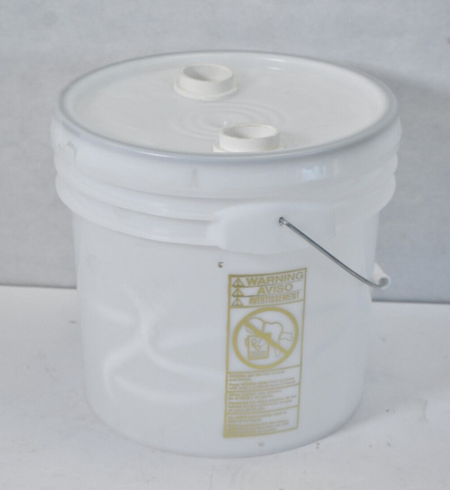 Leticia Premium 3.5 Gallon Bucket HDPE Natural White 75 Mil 11.91″ Dia