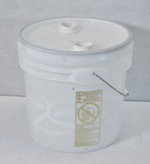 Leticia Premium 3.5 Gallon Bucket HDPE Natural White 75 Mil 11.91″ Dia