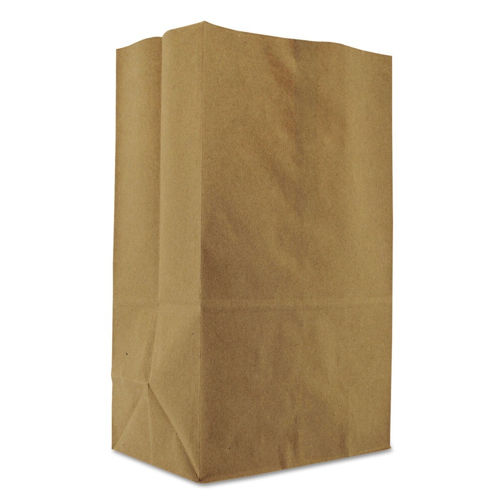 General SK1857 1/8 BBL 57 lbs. cap. Squat Paper Grocery Bag – Kraft (500/BD) New