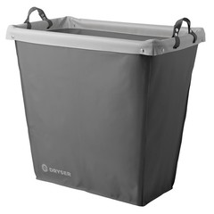 Round Replacement Commercial Laundry Hamper Canvas Bag for Model 320L Gray
