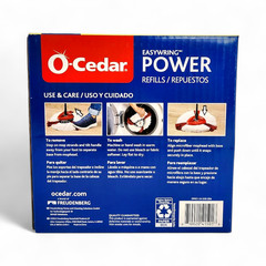 O-Cedar EasyWring Power Mop Head Refills 3-Pack