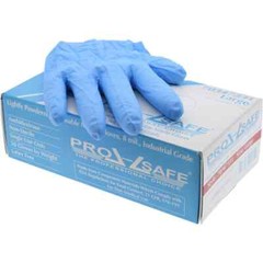 50 Pack PRO-SAFE 31308LB240R5 Disposable Gloves, Size Large, 8 mil, Nitrile