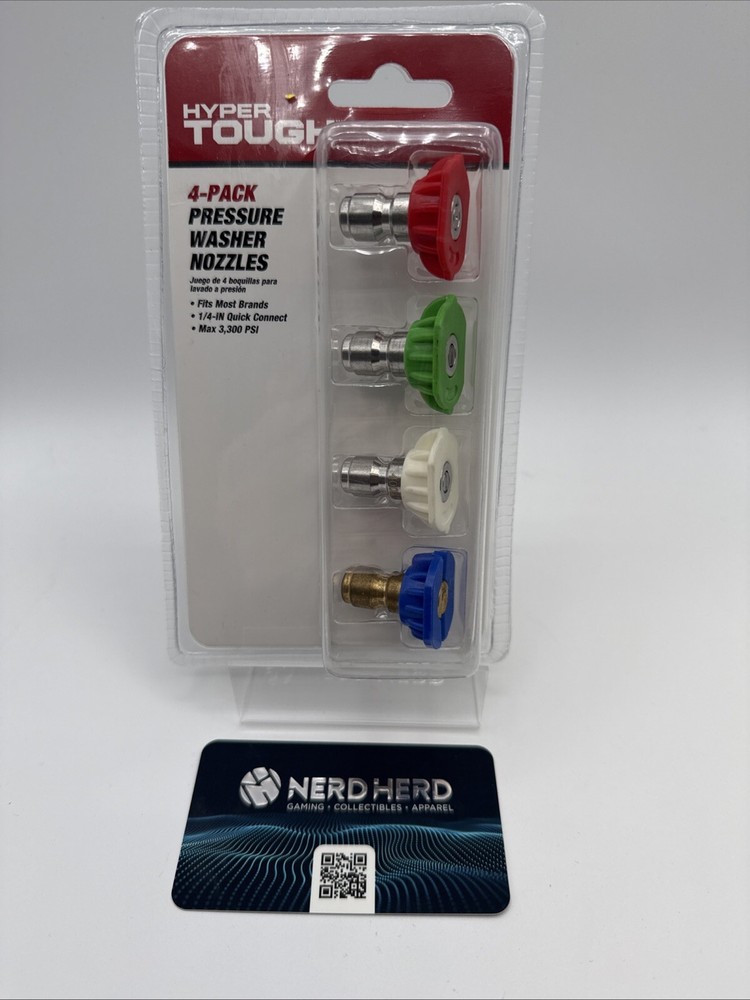Hyper Tough 4-Pack Pressure Washer Set