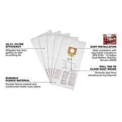 Milwaukee Tool 49-90-1999 Fleece Dust Bags, 5 Pk